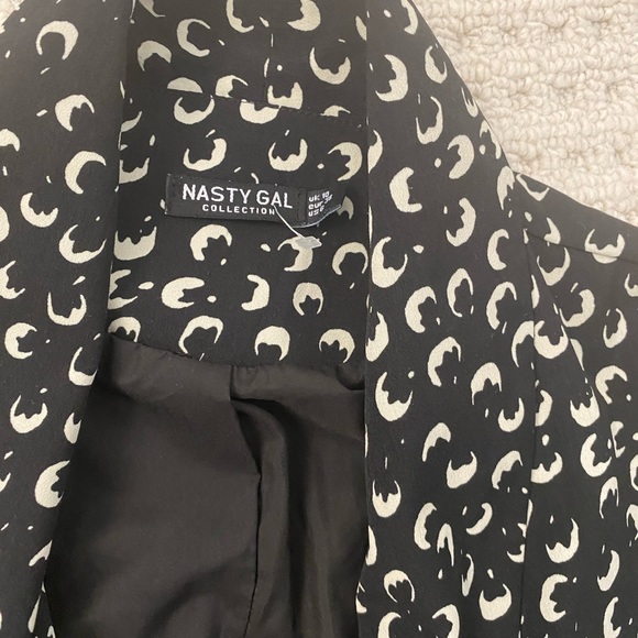 Puff sleeved wrap around mini dress/tunic top- size 6 - Picture 3 of 4